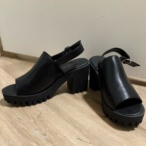 Madden Girl Black Platform Sandals